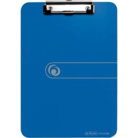 Herlitz Carpeta Sujetapapeles - Formato A4 - Pinza Metalica - Capacidad hasta 80 Hojas - Color Azul
