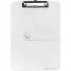 Herlitz Carpeta Sujetapapeles - Formato A4 - Pinza Metalica - Capacidad hasta 80 Hojas - Color Transparente