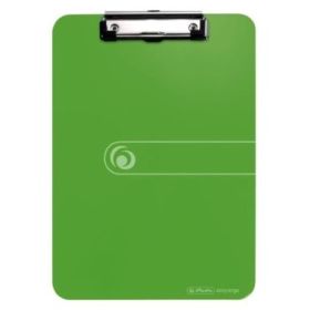 Herlitz Carpeta Sujetapapeles - Formato A4 - Pinza Metalica - Capacidad hasta 80 Hojas - Color Verde