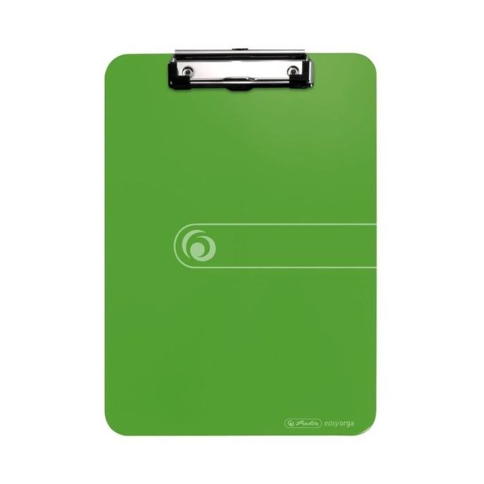 Herlitz Carpeta Sujetapapeles - Formato A4 - Pinza Metalica - Capacidad hasta 80 Hojas - Color Verde
