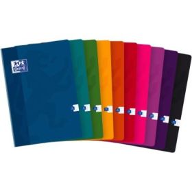 Oxford Libreta Grapada Tapa Blanda Classic A4 Seyes con Margen - Papel de Alta Calidad - Cuadriculado Seyes - Tamaño A4 - Ideal