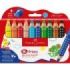 Faber-Castell Grippy Pack con 10 Lapices de Colores Gruesos Mina XXL Suave + Sacapuntas - Forma Triangular con Grip - Colores Su