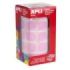 Apli Rollo de 1.770 Gomets Redondos Ø 20mm - Adhesivo Permanente Base Agua - Libre de Disolventes - Color Rosa Claro