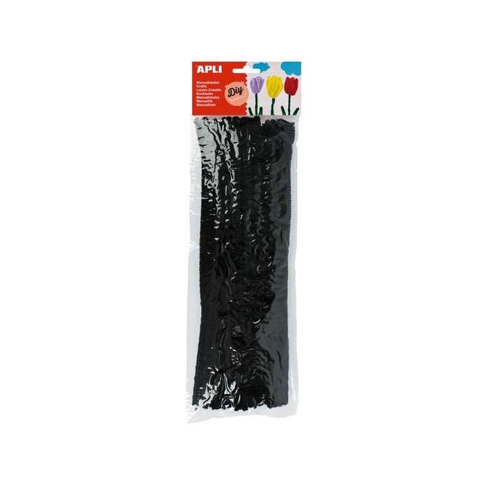 Apli Pack de 50 Limpiapipas Ø 6 mm x 300 mm - Color Negro