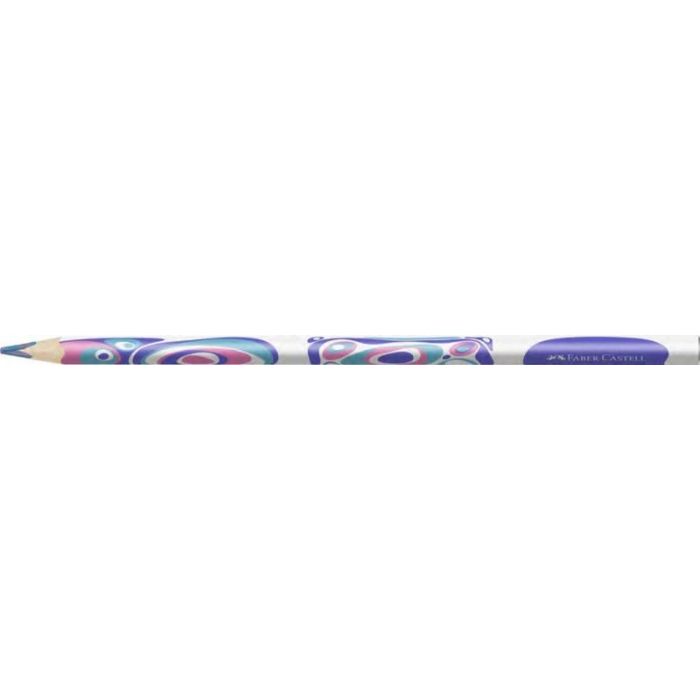 Faber-Castell Fantasia Pastel Lapiz con Mina Multicolor - Cuerpo Triangular Decorado - Madera de Bosques Sostenibles