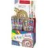 Faber-Castell Fantasia Expositor con 84 Lapices con Mina Multicolor - Modelos Standard y Jumbo - Cuerpo Triangular Decorado - Ma