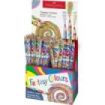 Faber-Castell Fantasia Expositor con 84 Lapices con Mina Multicolor - Modelos Standard y Jumbo - Cuerpo Triangular Decorado - Ma