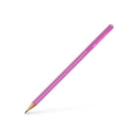 Faber-Castell Sparkle Aurora Lapiz Triangular de Grafito B - Mina Resistente a la Rotura - Con Cabelilla Plateada - Color del Cu