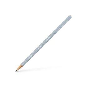Faber-Castell Sparkle Aurora Lapiz Triangular de Grafito B - Mina Resistente a la Rotura - Con Cabelilla Plateada - Color del Cu