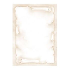 Apli Pack de 20 Hojas de Papel Tematico Pergamino - 90gr - Impresion a Color - Ideal para Invitaciones y Manualidades - Compatib