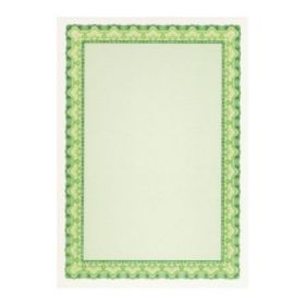 Apli Pack de 10 Hojas de Papel Certificado - Diseño de Concha - 115gr - Ideal para Certificados y Diplomas - Compatible con Impr