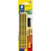 Staedtler Noris 120 Pack con 8 Lapices de Grafito Hexagonales HB + 1 Fineliner Noris Writing Pen 307 Negro - Resistencia a la Ro
