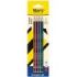 Staedtler Noris 120 Pack con 4 Lapices de Grafitito Hexagonales HB - Resistencia a la Rotura - Madera de Bosques Sostenibles - C
