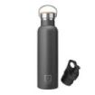 Numada Mibbot Botella Termica - Capacidad de 600ml - Tapon Deportivo - Bolsa de Neopreno - 5 Capas - Libre de BPA - Boca Ancha -