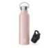 Numada Mibbot Crepe Botella Termica - Capacidad de 600ml - Tapon Deportivo - Bolsa de Neopreno - 5 Capas - Libre de BPA - Boca A