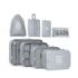 Numada Midweek A80 Pack de 8 Organizadores de Maleta - Poliester Impermeable - Malla Semitransparente - Cremallera con Doble Tir
