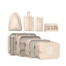 Numada Midweek A80 Pack de 8 Organizadores de Maleta - Poliester Impermeable - Malla Semitransparente - Cremallera con Doble Tir