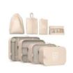 Numada Midweek A80 Pack de 8 Organizadores de Maleta - Poliester Impermeable - Malla Semitransparente - Cremallera con Doble Tir