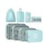 Numada Midweek A80 Pack de 8 Organizadores de Maleta - Poliester Impermeable - Malla Semitransparente - Cremallera con Doble Tir