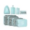 Numada Midweek A80 Pack de 8 Organizadores de Maleta - Poliester Impermeable - Malla Semitransparente - Cremallera con Doble Tir