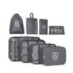 Numada Midweek A80 Pack de 8 Organizadores de Maleta - Poliester Impermeable - Malla Semitransparente - Cremallera con Doble Tir