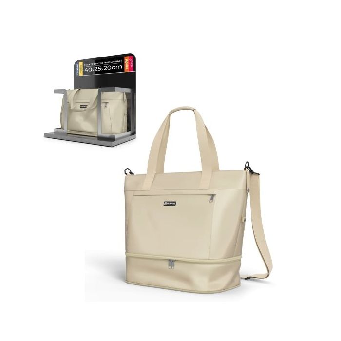 Numada Weekender W40 Bolsa de Viaje Expandible - Capacidad hasta 35L - Poliester Impermeable - Zapatero - Bolsillo para Portatil
