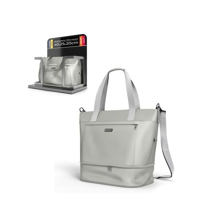 Numada Weekender W40 Bolsa de Viaje Expandible - Capacidad hasta 35L - Poliester Impermeable - Zapatero - Bolsillo para Portatil