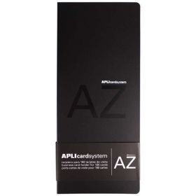 Apli Tarjetero de Polipropileno Negro 160 Tarjetas