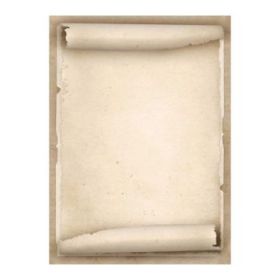 Apli Pack de 20 Hojas de Papel Tematico Pergamino Antiguo - 90gr - Impresion a Color - Ideal para Invitaciones y Manualidades -