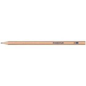 Staedtler Noris Natural 130 Lapiz de Grafito Hexagonal 2B - Madera Certificada FSC - Cuerpo de Color Madera Natural