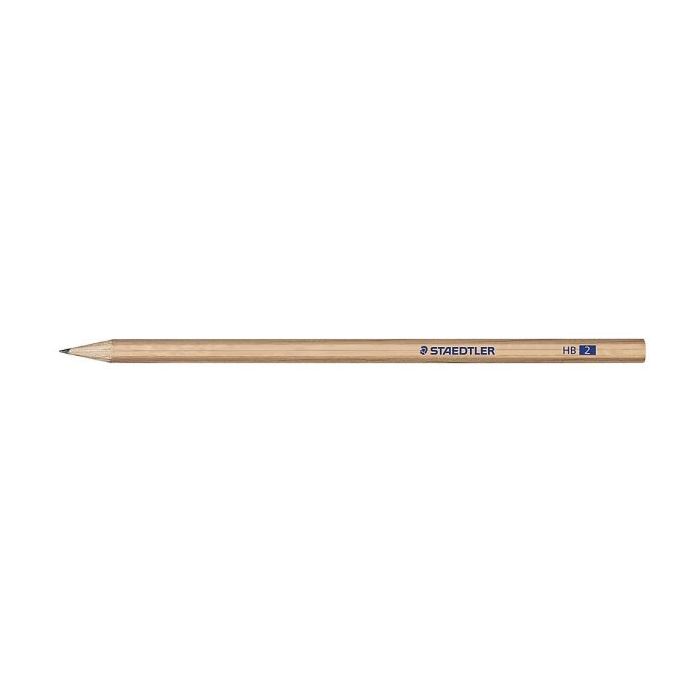 Staedtler Noris Natural 130 Lapiz de Grafito Hexagonal HB - Madera Certificada FSC - Cuerpo de Color Madera Natural
