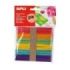 Apli Pack de 50 Palos Polo de Madera Natural 114 x 10 mm - Colores Surtidos