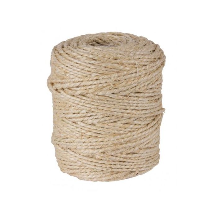 Apli Bobina de Cuerda de Sisal - Alta Resistencia - Peso Ligero - Ideal para Jardineria, Bricolaje y Manualidades - Apta para Co