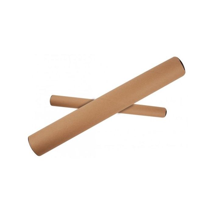 Apli Tubo de Carton para Documentos - Incluye Tapones de Plastico - Apto para Tamaños A2/A1 - Ideal para Planos, Graficos, Poste