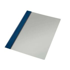 Esselte Caja de 50 Fastener Dossiers PVC Folio - 150 Micras - Mecanismo Metalico - Azul Marino