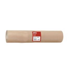 Apli Bobina de Papel Kraft - Ideal para Dispensadores - Perfecto para Envolver Productos - Uso en Fabricas y Almacenes - Color M