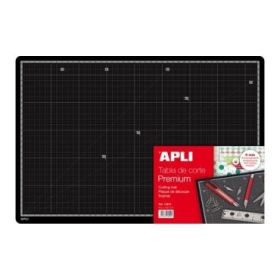 Apli Tabla de Corte PVC A3 - Antideslizante - Auto Cicatrizante - Impresion en Gris - Calidad Superior - Ultrarresistente - Prec