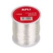 Apli Bobina de Cuerda de Silicona Elastica - Transparente - Alta Calidad - Gran Resistencia - Ideal para Joyeria y Manualidades