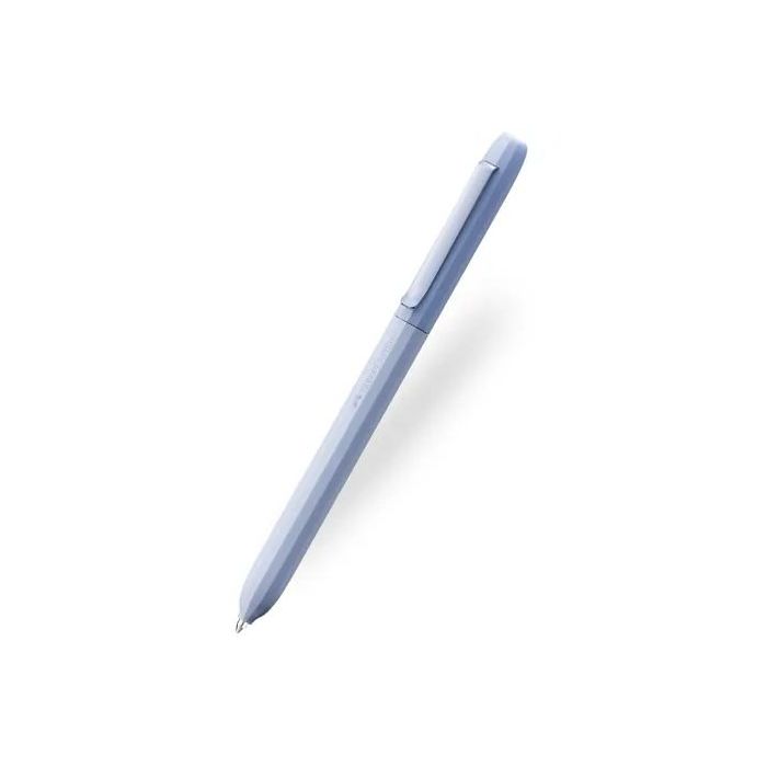 Faber-Castell Avori Boligrafo de Mecanismo Giratorio XB - 92% de Plastico Reciclado - Clip Metalico Solido - Color Azul Claro