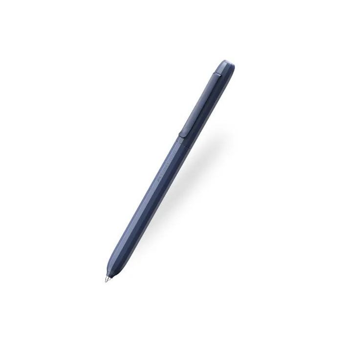 Faber-Castell Avori Boligrafo de Mecanismo Giratorio XB - 92% de Plastico Reciclado - Clip Metalico Solido - Color Azul Noche