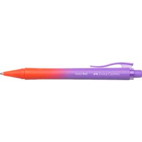 Faber-Castell Daily Ball Flow Edition Punchy Melon Boligrafo Retractil XB - Atractivo Diseño - Tinta Azul Indeleble - Color Lila
