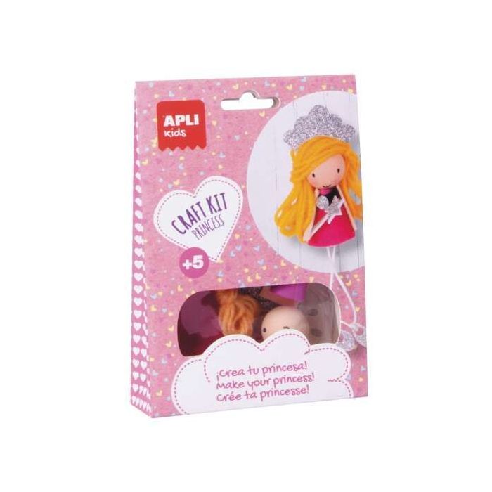 Apli Mini Kit de Manualidades Crear una Princesa - Reduce el Estres - Mejora la Memoria - Desarrolla la Coordinacion