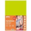 Apli Cartulina Verde Fluorescente A4 170g 50 Hojas