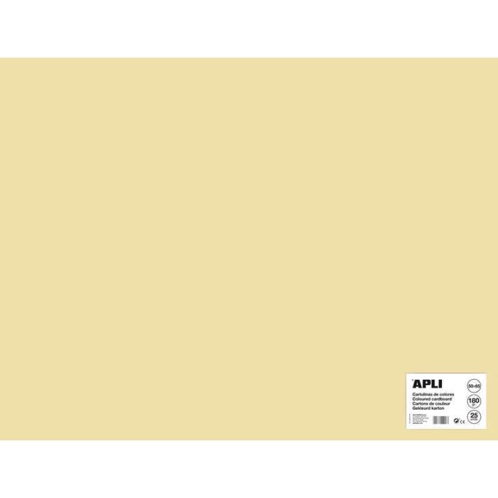 Apli Cartulina Crema 50 x 65cm 170g 25 Hojas