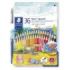 Staedtler Noris Aquarell Pack de 36 Lapices Hexagonales de Colores + Pincel - Refuerzo de Mina para Mayor Resistencia a la Rotur