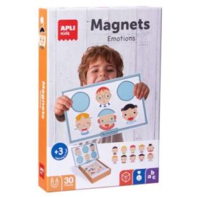 Apli Kids Juego Magnetico Emociones  - 30 Fichas Tematicas - Fomenta la Observacion y la Imaginacion - Recomendado para Niños a
