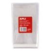 Apli Pack de 100 Bolsas Polipropileno Transparente con Cierre Adhesivo - Tamaño 120 x 180mm - Galga 120 - Alta Resistencia y Fle