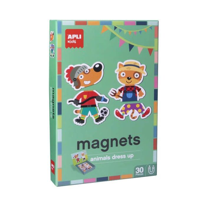Apli Kids Juego Magnetico Dress Up Profesiones - Escenario Imantado de 28x18 - 30 Fichas Tematicas - Fomenta la Imaginacion y la