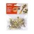 Apli Pack con 40 Cascables - Tamaños Surtidos Ø 8 mm, Ø 10mm, Ø 12mm, Ø 15mm y Ø 18mm - Colores Oro y Plata