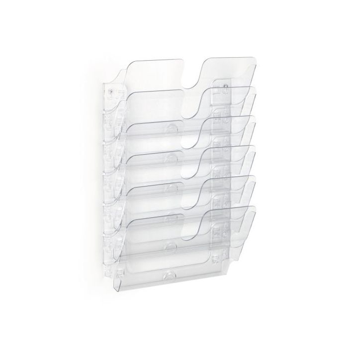 Durable Flexiplus 6 Dispensador para Folletos A4 Horizontal - Transparente